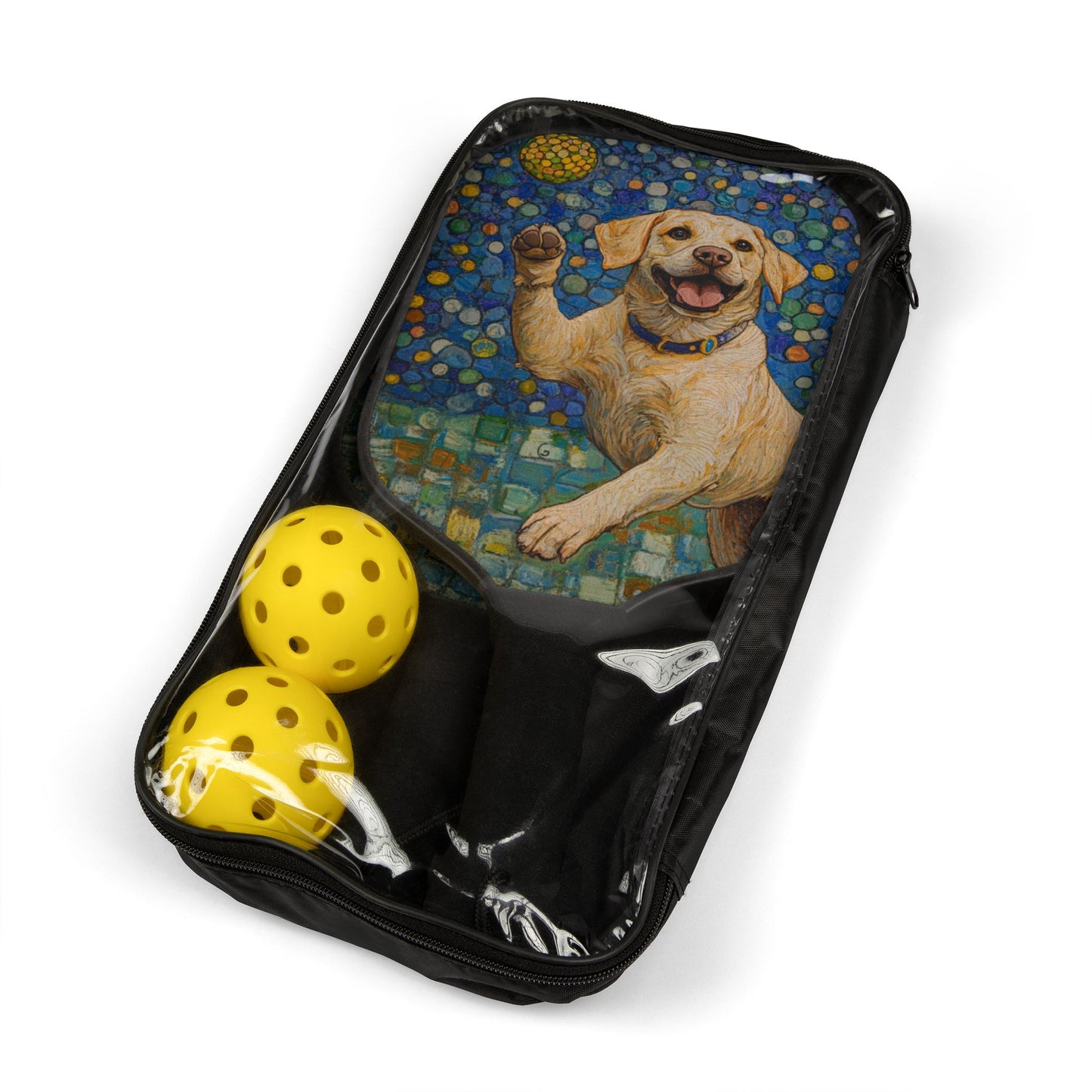 Yellow Lab Pickleball Kit | Fun Sports Gear for Dog Lovers, Animal Lovers Gift, Outdoor Games, Pet Owner Activities, Summer Fun