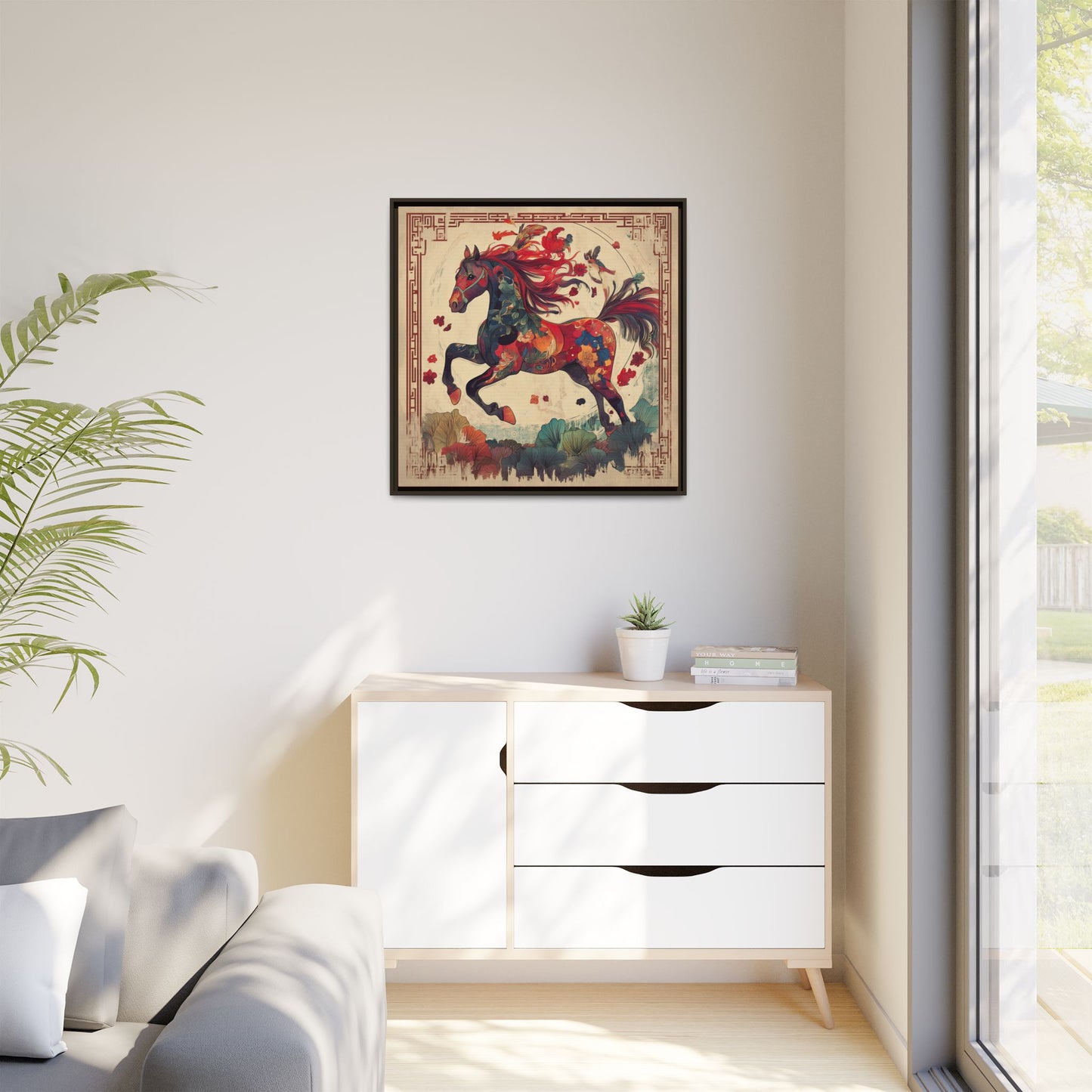 Year of the Horse Artwork Canvas Framed