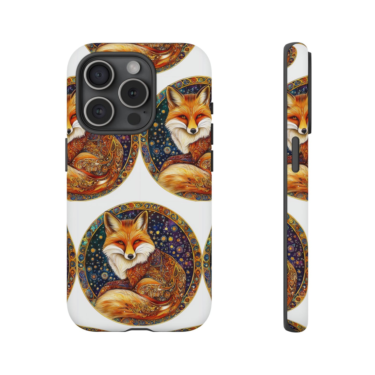 Artistic Fox Phone Case, Tough Phone Cover, Unique Gift for Animal Lovers, Stylish Tech Accessory, Nature-Inspired Decor