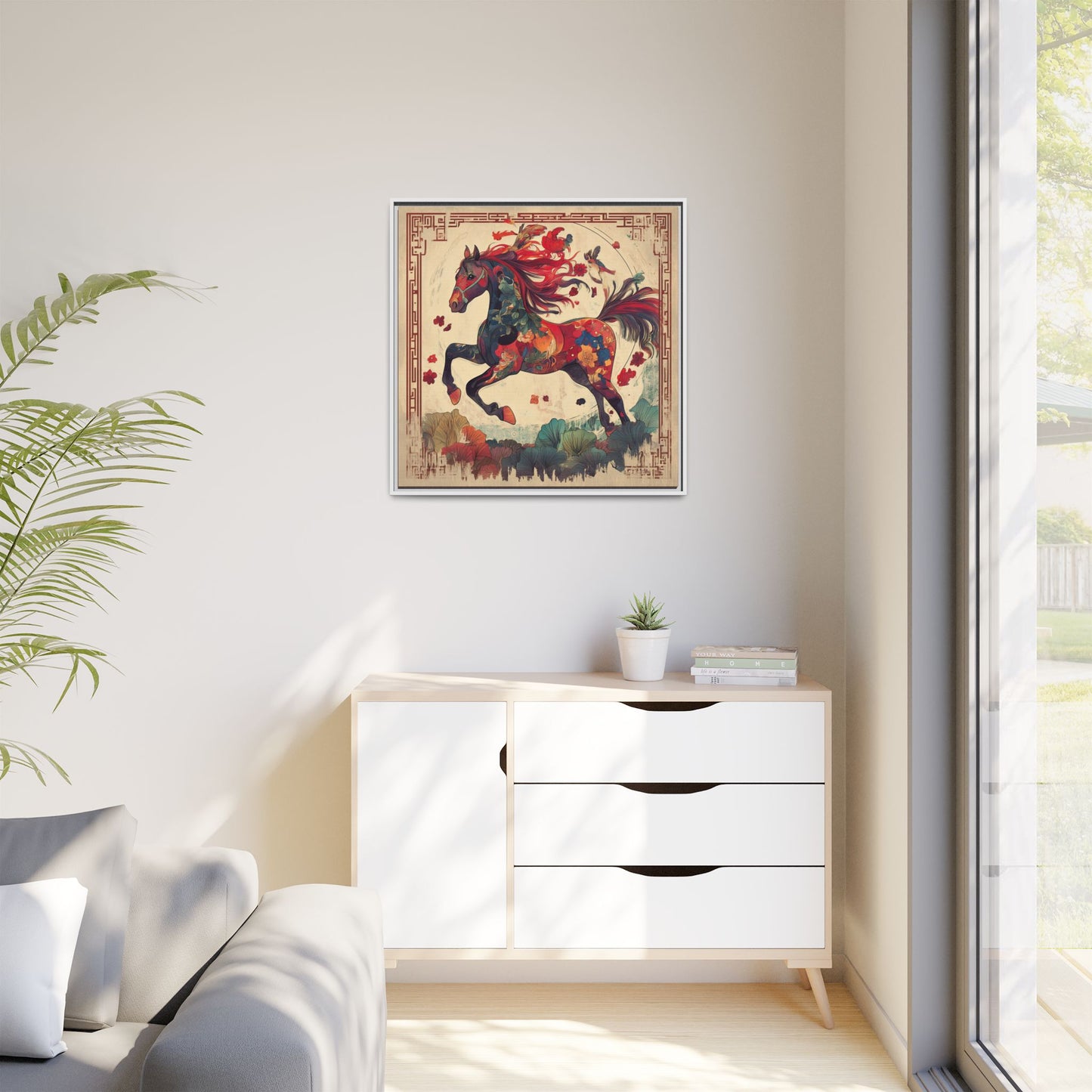 Year of the Horse Artwork Canvas Framed