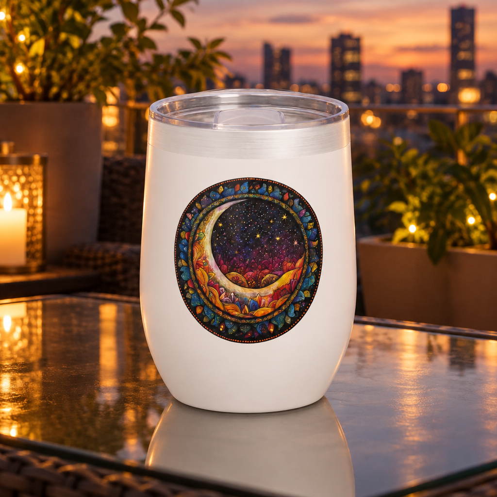 Boho Moon Chill Wine Tumbler