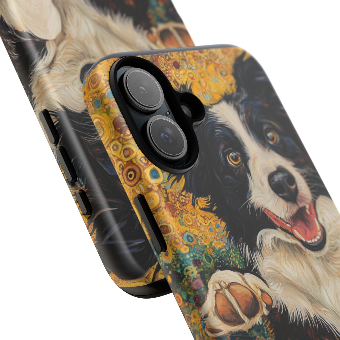 Border Collie Phone Case, Tough Cases, Pet Gifts, Customized Dog Accessories, Dog Mom Gift, Colorful Animal Artwork