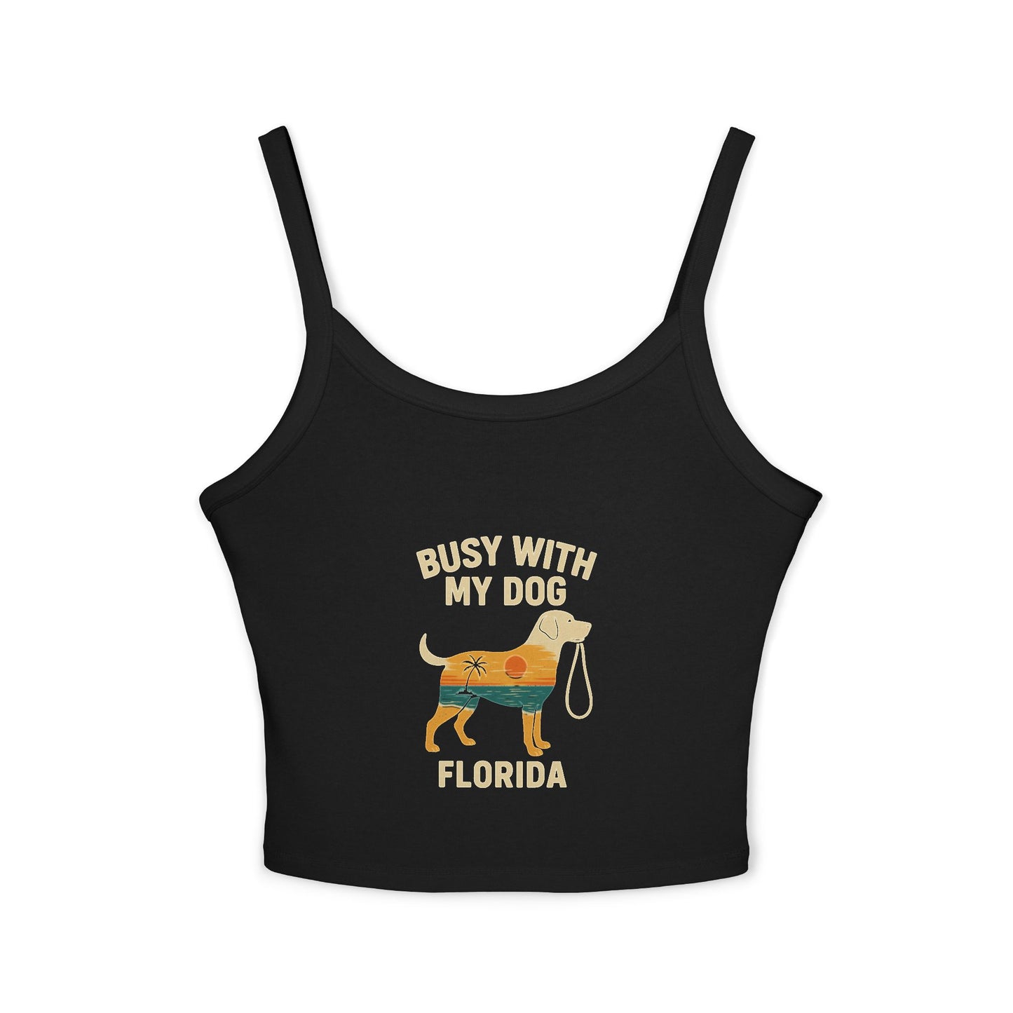 Florida 'Busy With My Dog' Women's Spaghetti Strap Tank