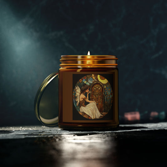 Fairy Door Aromatherapy Candles: Coconut Apricot Wax, Hand-Poured, Natural Fragrance, Home Decor, Eco-Friendly Gifts, Relaxation