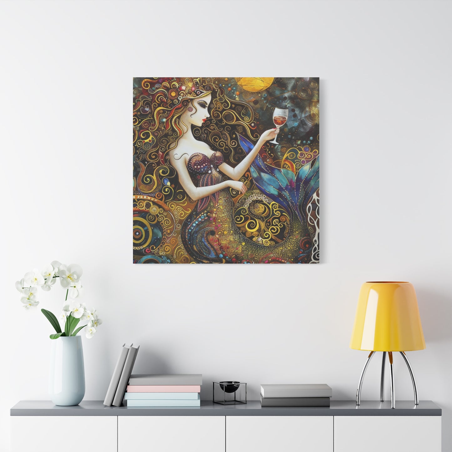 Whimsical Mermaid Art Canvas