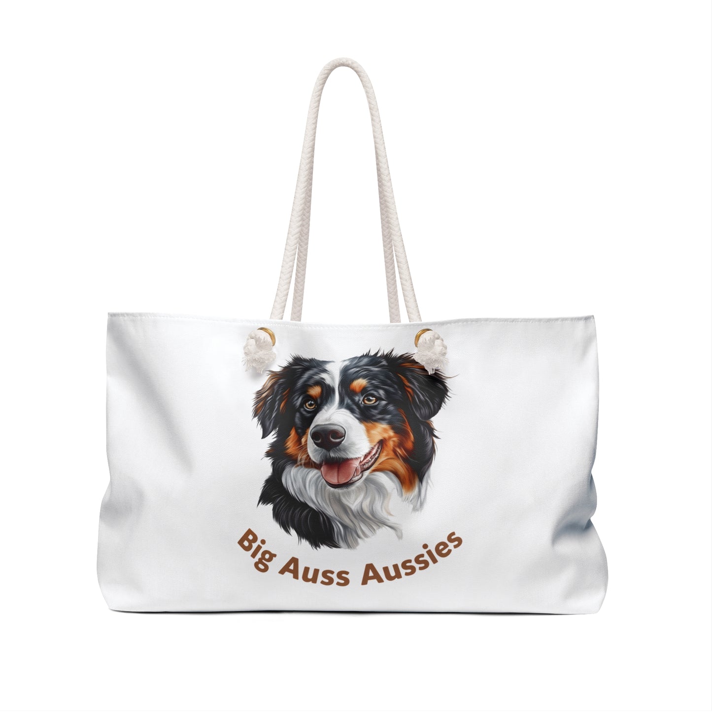 Big Auss Aussies Weekender Bag - Perfect for Aussie Lovers - How Big is Your Auss?