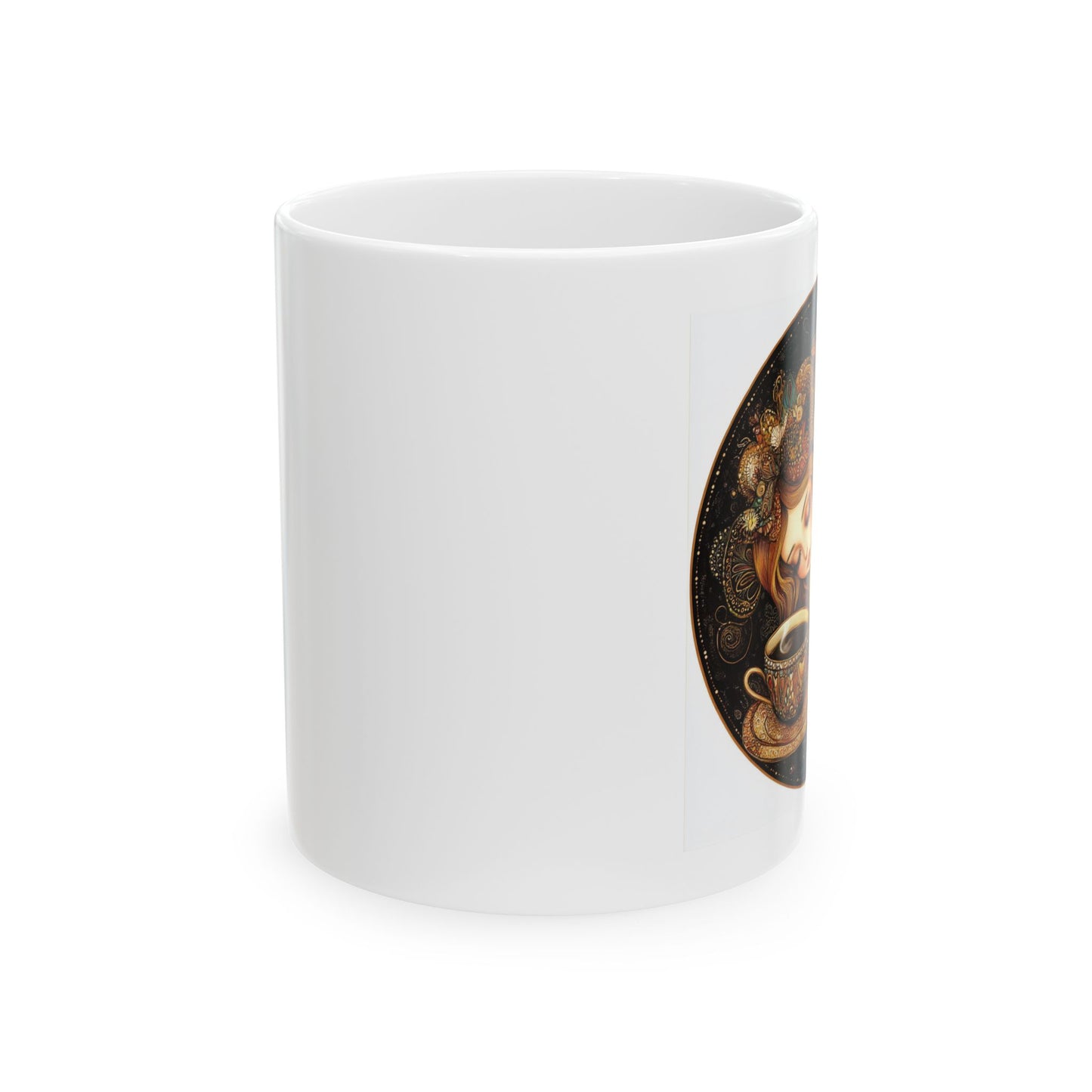 Tea Time Fairy Collection, "Black Tea" , Elegant Tea Cup, Astrology Decor, Cozy Home Drinkware, Unique Birthday Present