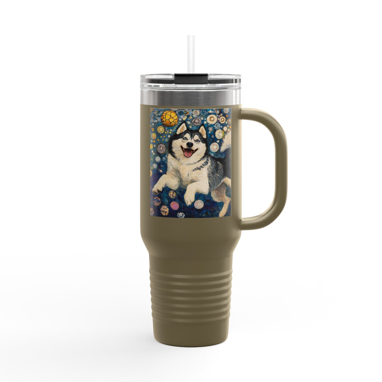 Husky Insulated Travel Mug, 40oz - Perfect for Dog Lovers, Bodhi Pets