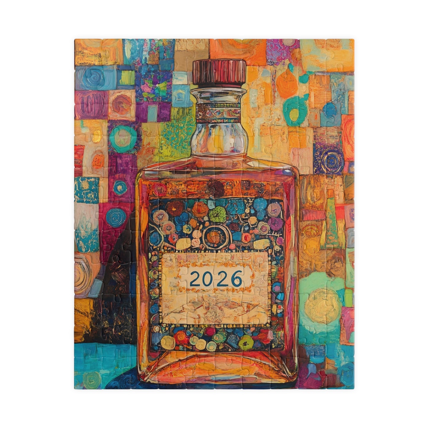 Happy New Year 2026 Tequila Bottle Puzzle