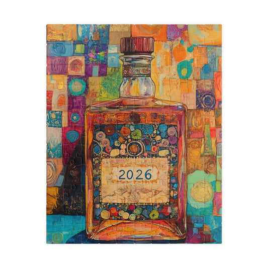 Happy New Year 2026 Tequila Bottle Puzzle
