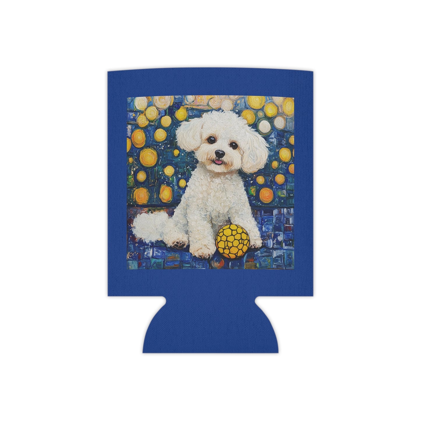 Bichon Frise Can Cooler with Colorful Design, Pet Lover Gift, Party Essential, Summer Accessory, Dog-Themed Beverage Holder