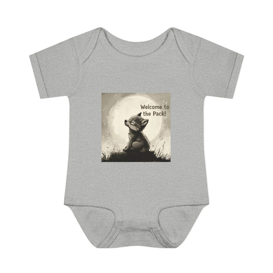 Welcome to the Wolf Pack Baby Bodysuit, Cute Infant Outfit, Animal Lover Gift, Newborn Apparel, Baby Shower Gift