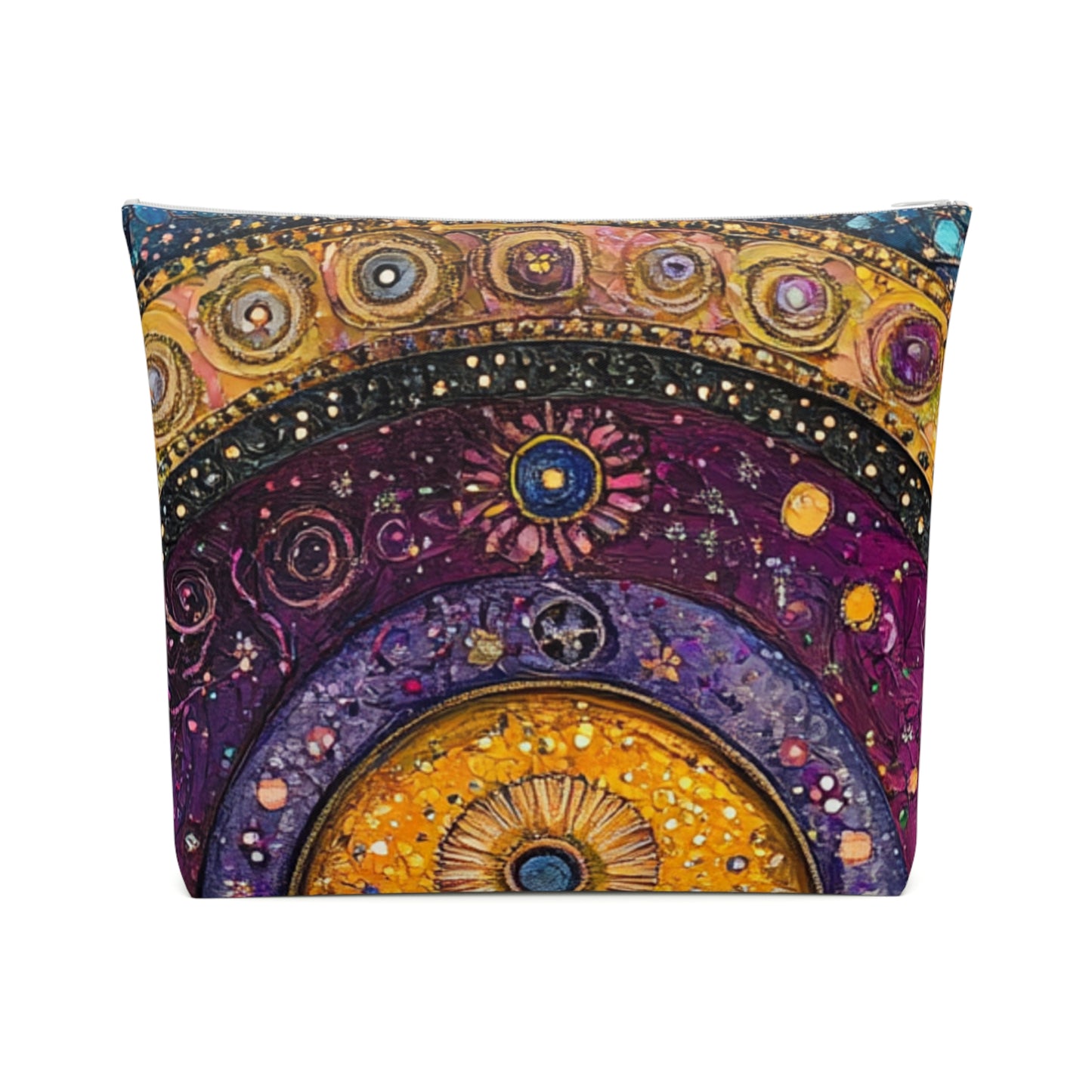 Fairy Door Artistic Cotton Cosmetic Bag, Makeup Organizer, Travel Pouch, Gift for Her, Boho Style Accessories
