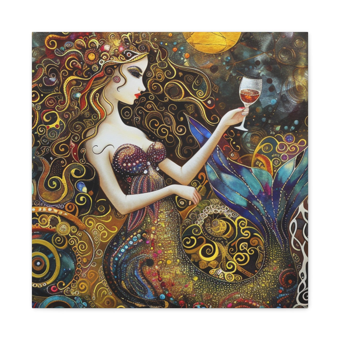 Whimsical Mermaid Art Canvas