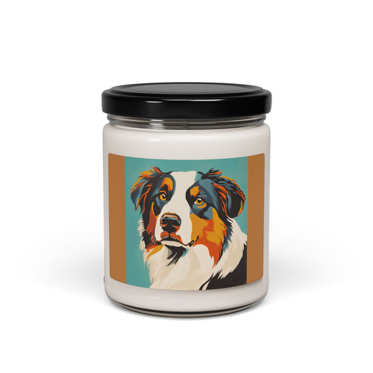 Aussie Lover's Scented Soy Candle, Pet Gift, Home Fragrance, Dog Decor, Aromatherapy Candle, 9oz