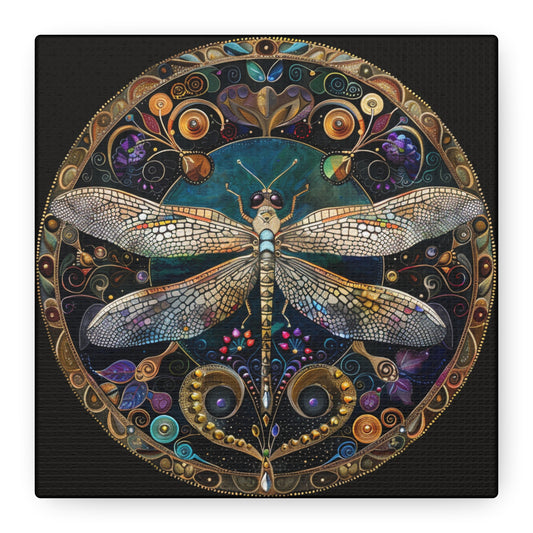 Colorful Dragonfly Canvas Wall Art, Modern Home Decor, Nature-Inspired Artwork, Unique Gift for Nature Lovers, Perfect for Any Occasion
