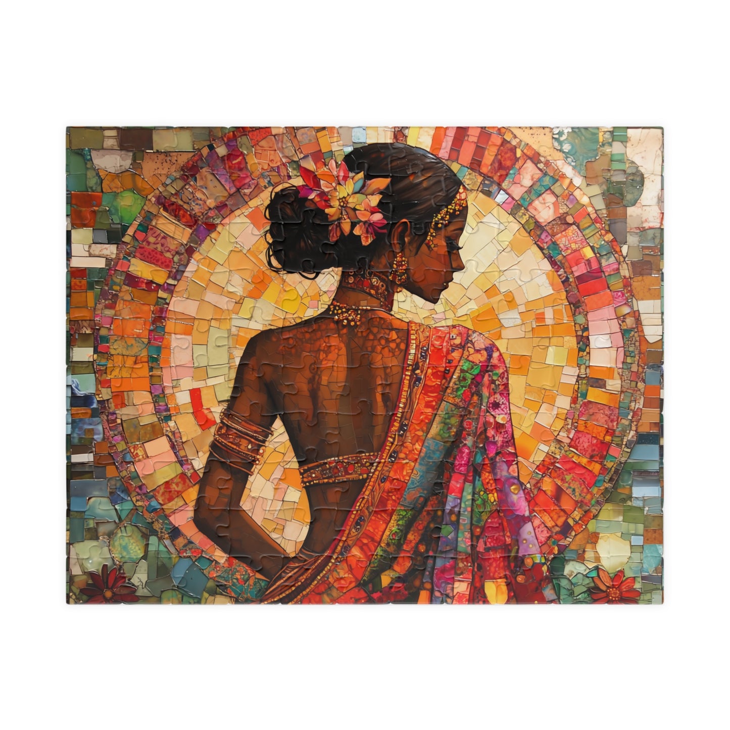 Boho Woman Garden Jigsaw Puzzle