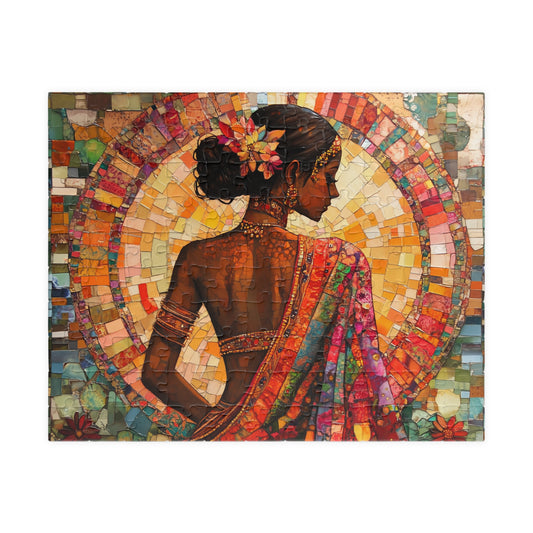 Boho Woman Garden Jigsaw Puzzle