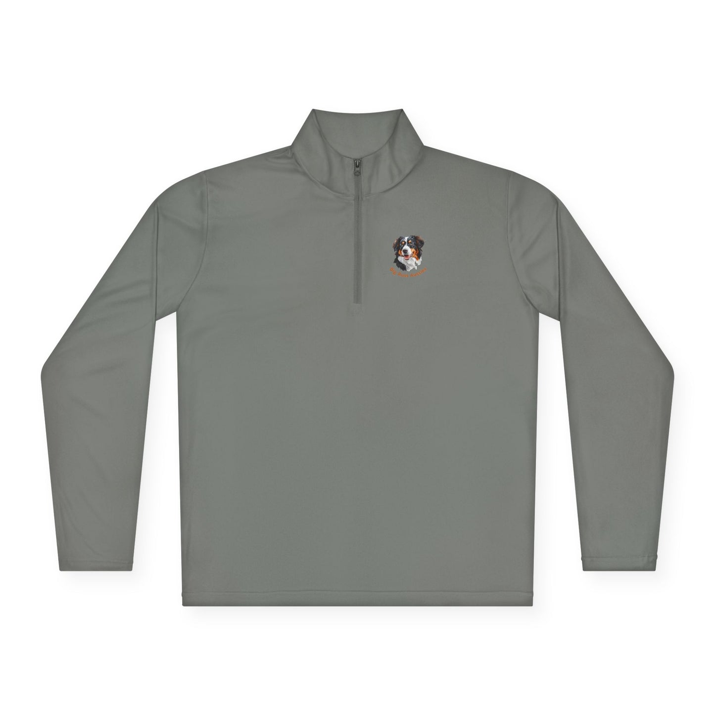 Big Auss Aussies Unisex Quarter-Zip Pullover, Big Australian Shepherd