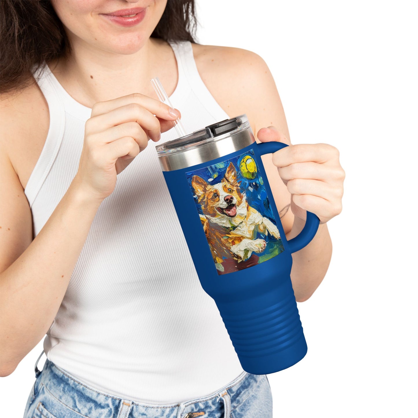 Australian Shepherd Lover's Insulated Travel Mug | 40oz | Perfect for Dog Owners | Unique Gifts | On-the-Go Drinkware