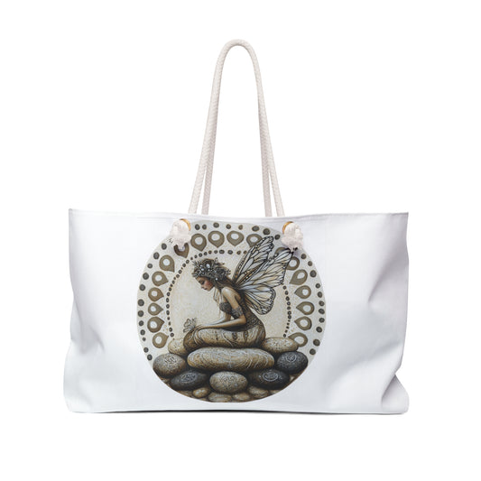 Fairy Dreamscape Weekender Bag - Travel Tote, Beach Bag, Overnight Carryall, Gift for Adventurers, Boho Stylish Bag