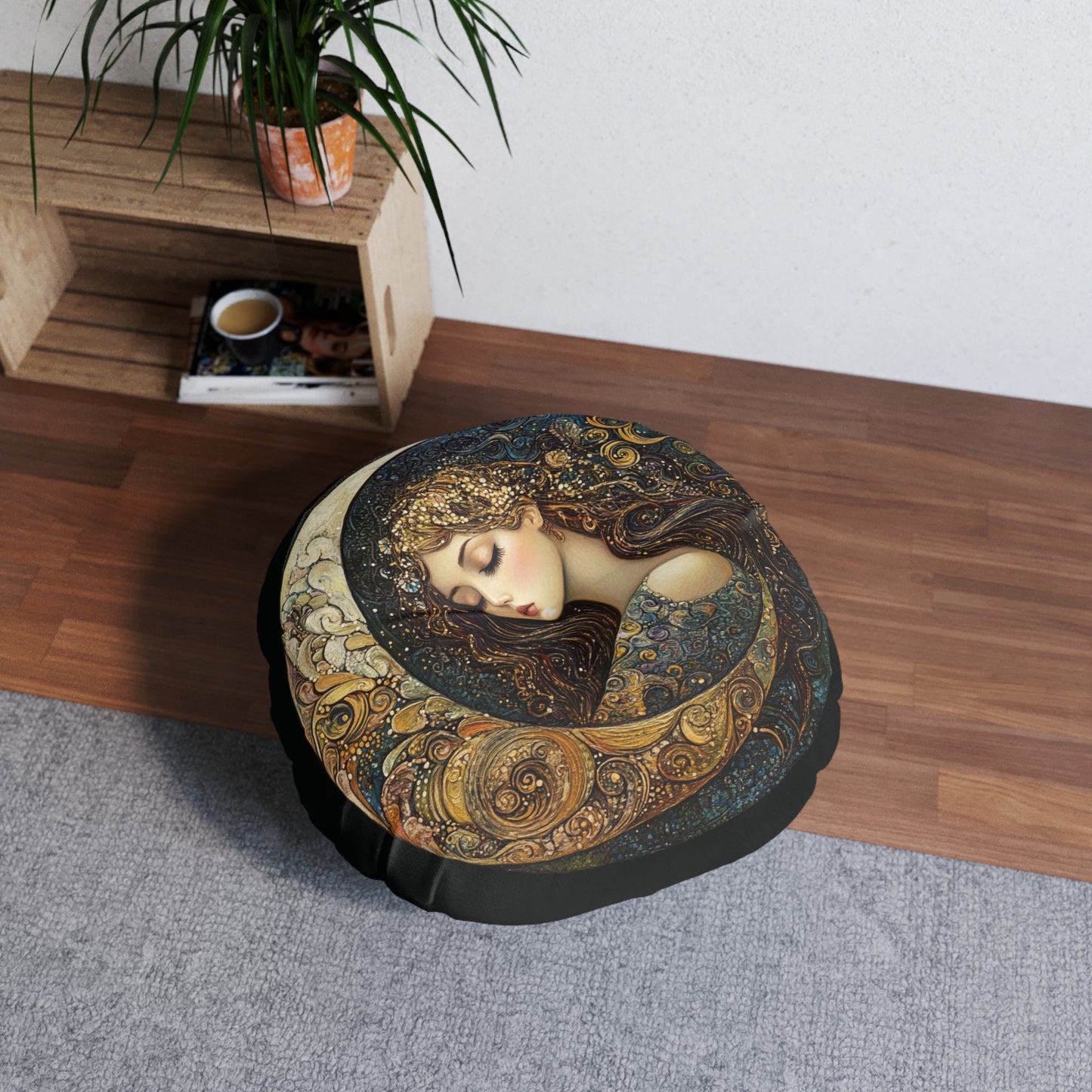 Bohemian Moon Tufted Floor Pillow, Round Cushion for Home Decor, Cozy Seating for Living Room, Boho Style Accent Pillow, Perfect Gift [...]