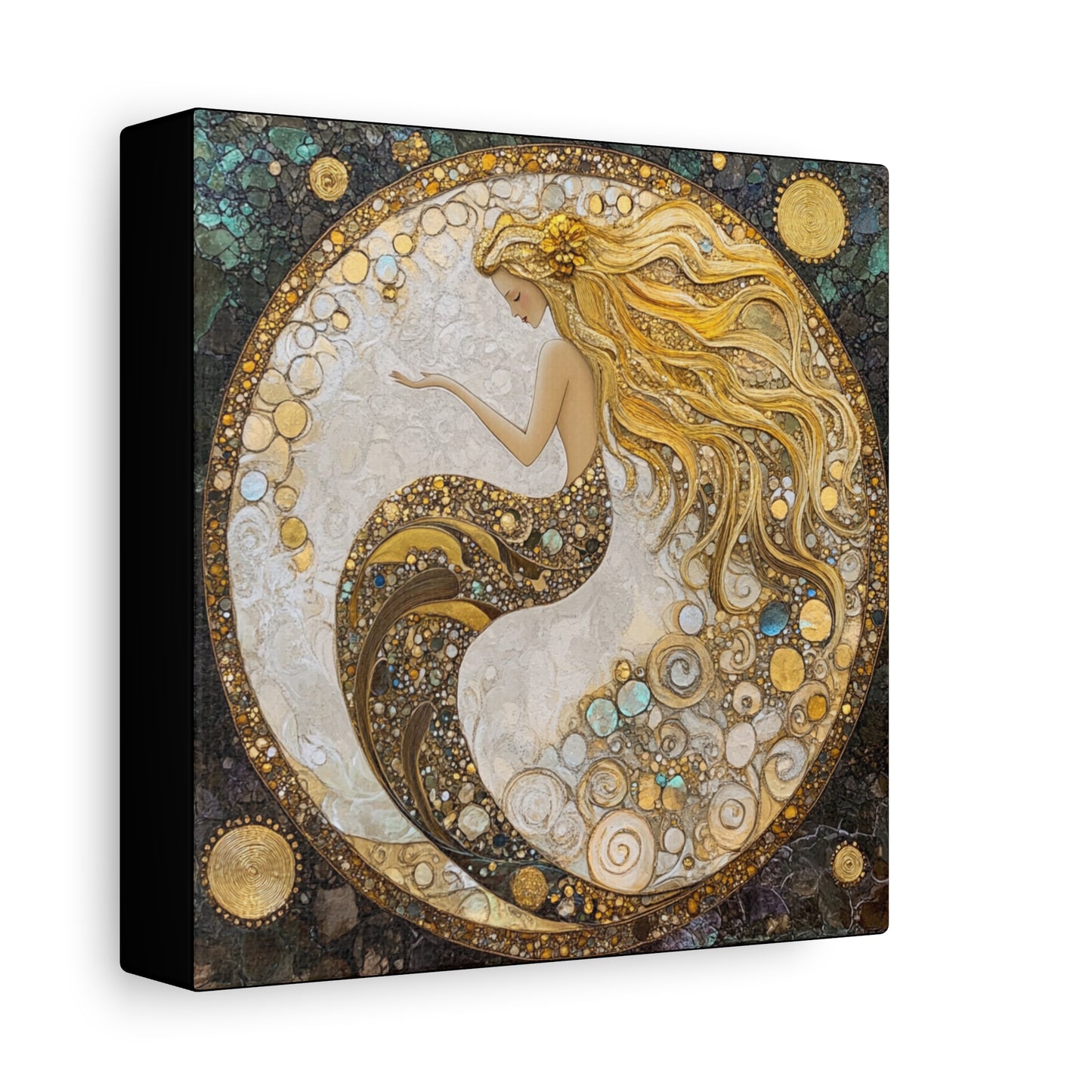 Artistic Mermaid Canvas Wall Art, Coastal Decor, Beach House Wall Art, Home Decoration, Unique Gift for Sea Lovers
