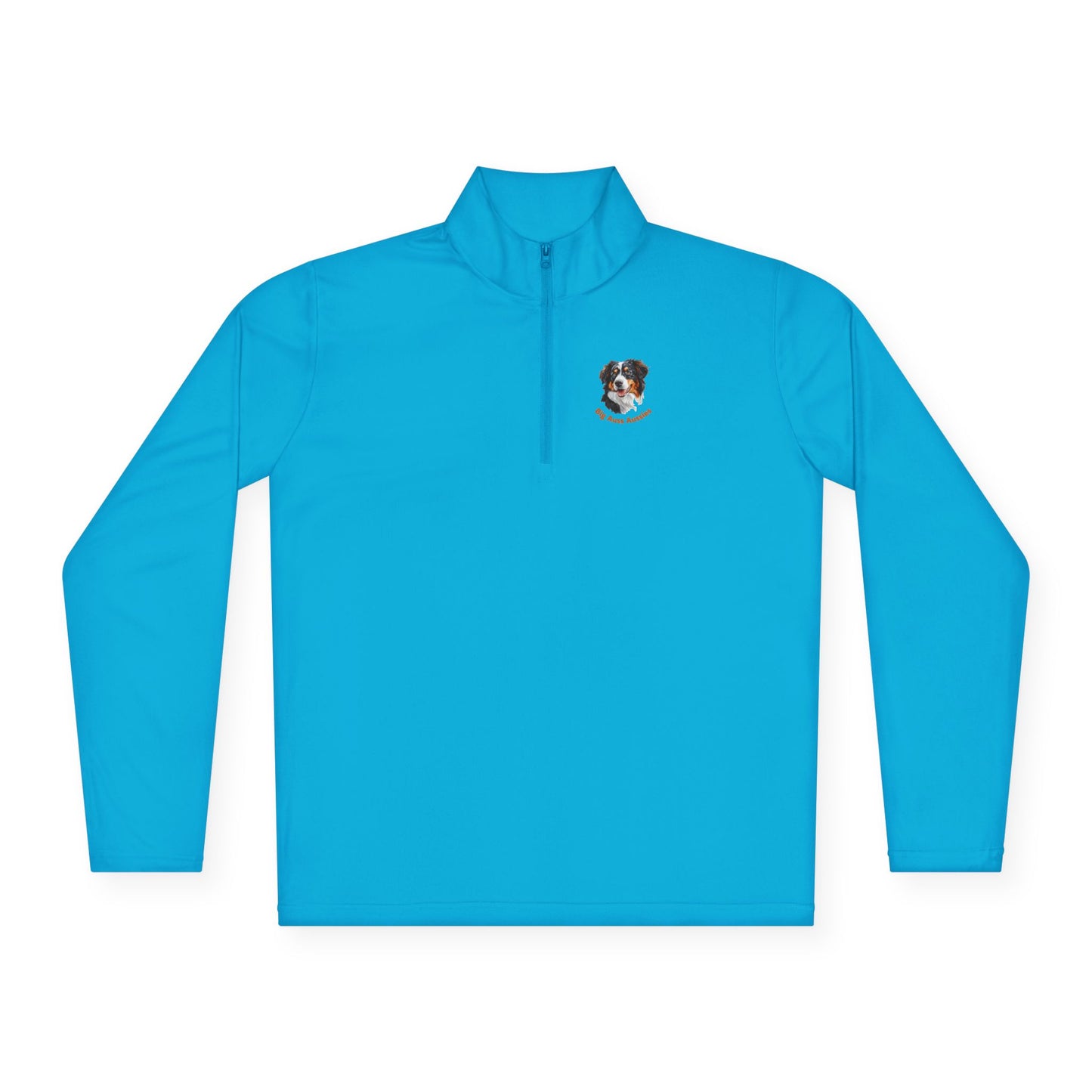 Big Auss Aussies Unisex Quarter-Zip Pullover, Big Australian Shepherd