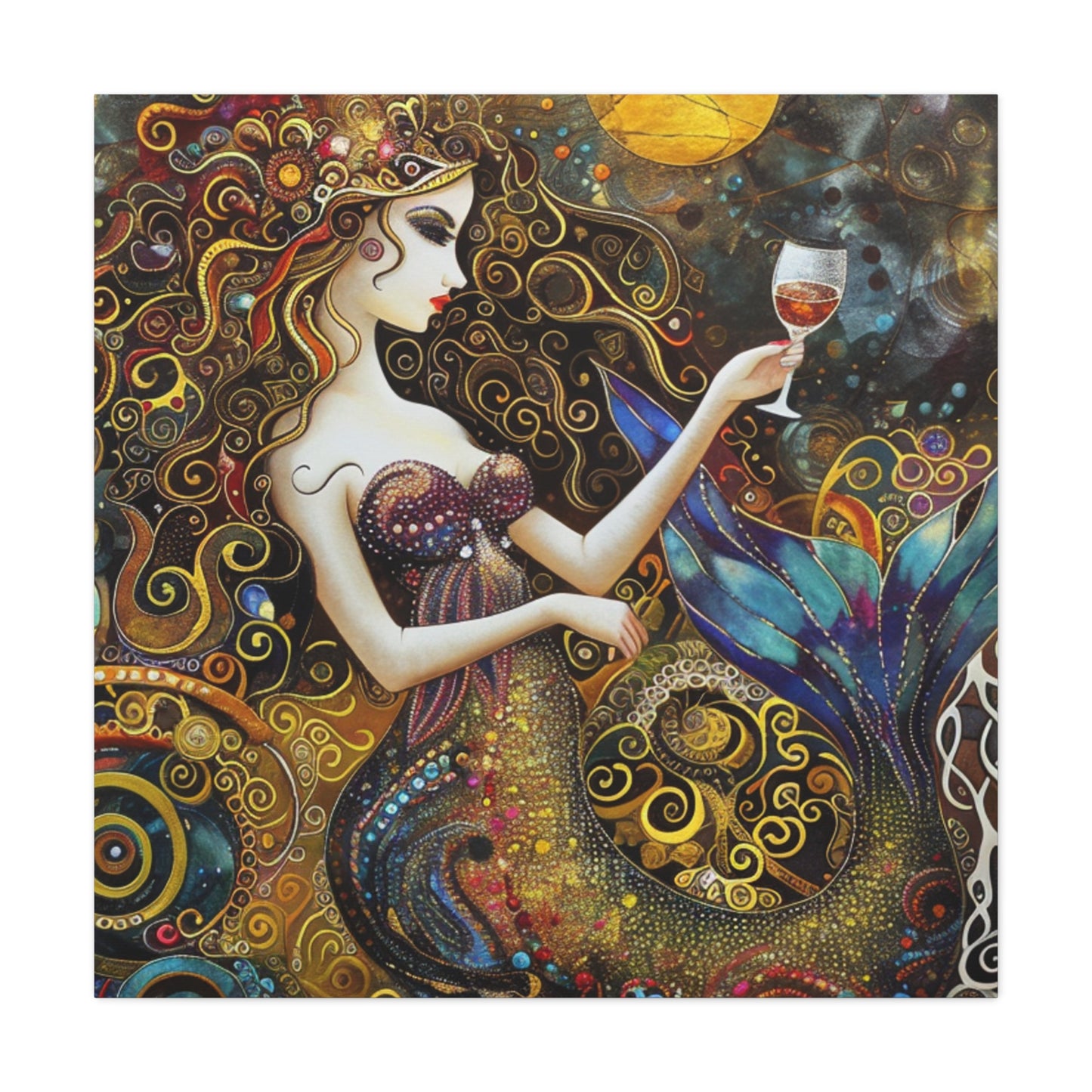Whimsical Mermaid Art Canvas