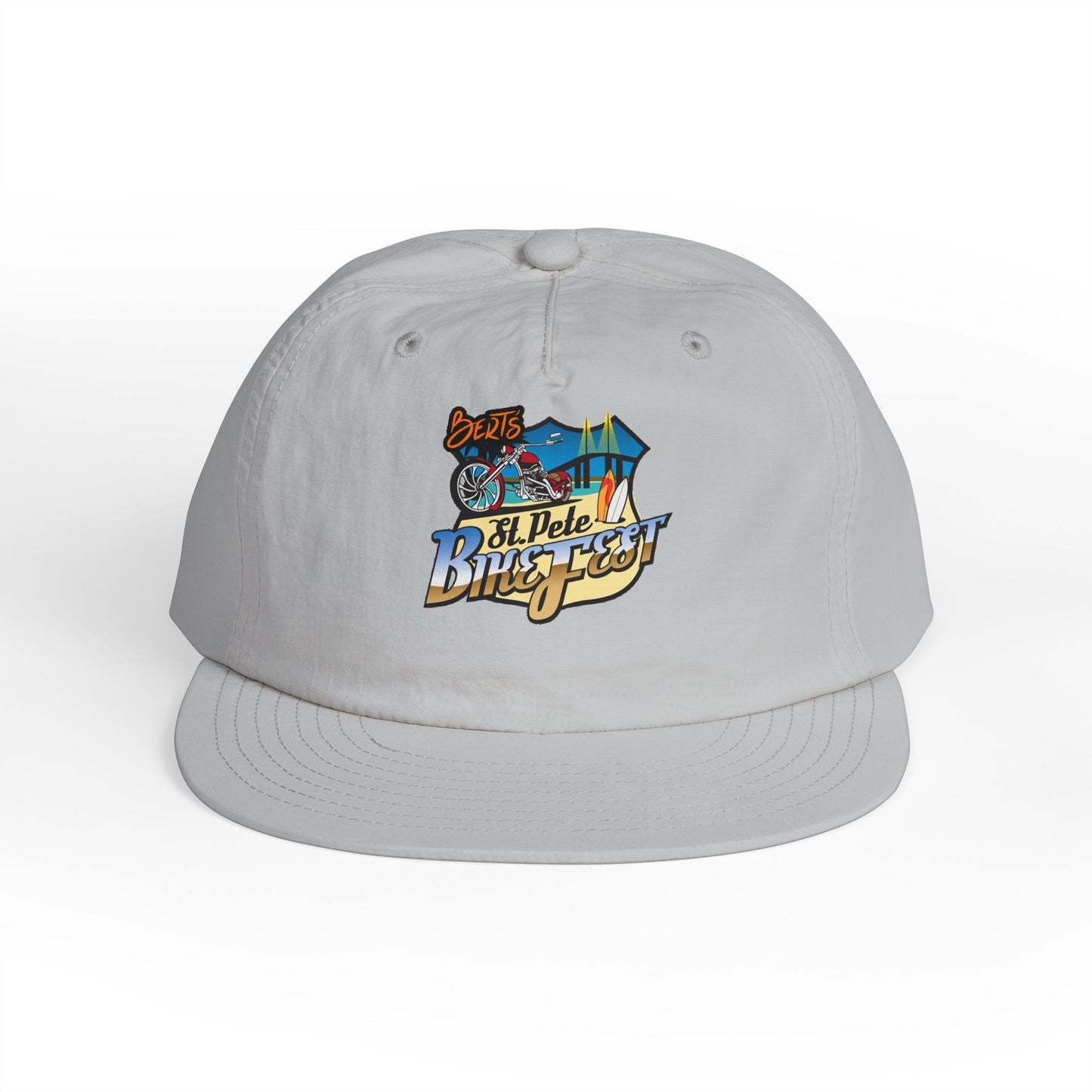 St Pete Fl Bike Fest Surf Cap for Beach Lovers | Adjustable Sun Hat | Summer Vacation Essential, Surfing Gift, Beach Party Gear, Relaxed Style, Outdoor Adventure