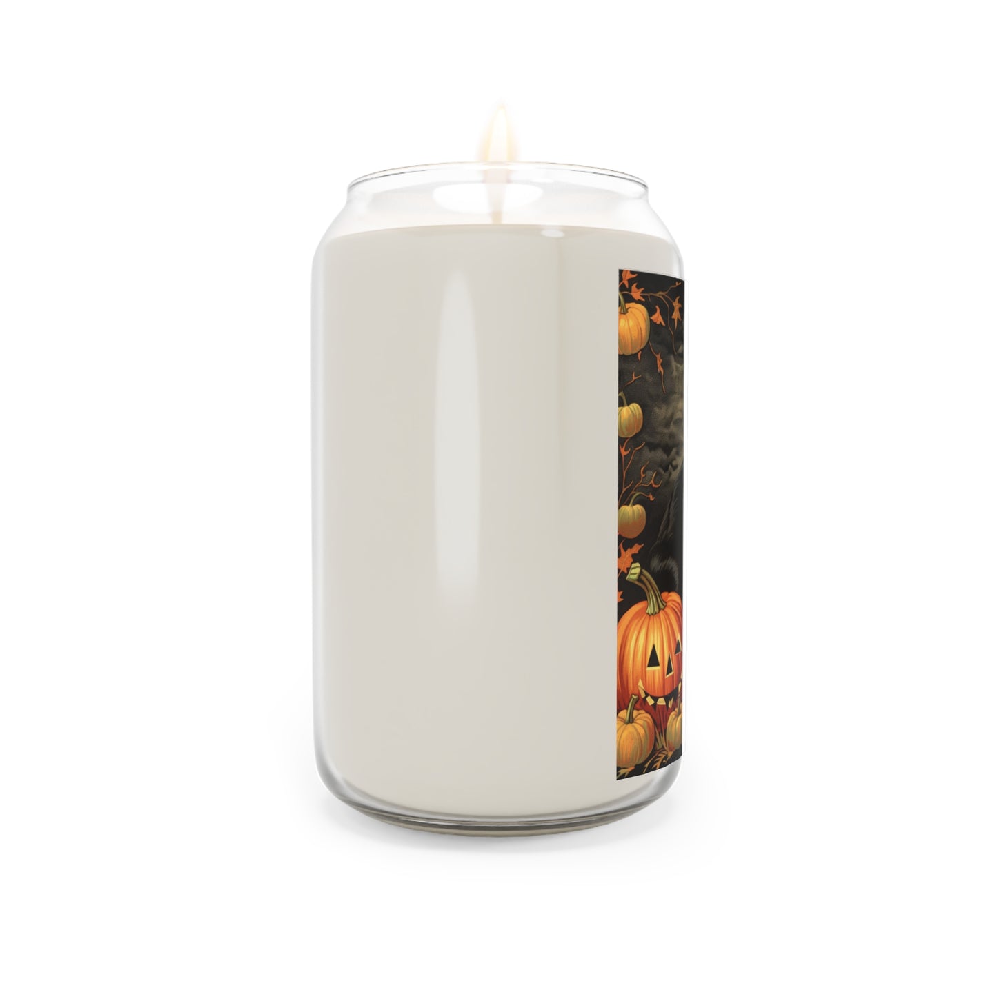 Halloween Cat Candle, Soy Wax, Fall Home Decor, Cozy Autumn Vibes, Perfect for Witchy Folks, Gift for Cat Lovers