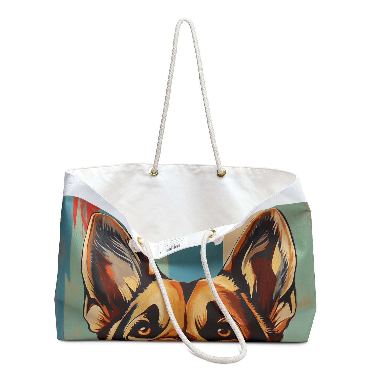 German Shepherd Weekender Bag – Pop Art Dog Travel Tote for Pet Lovers