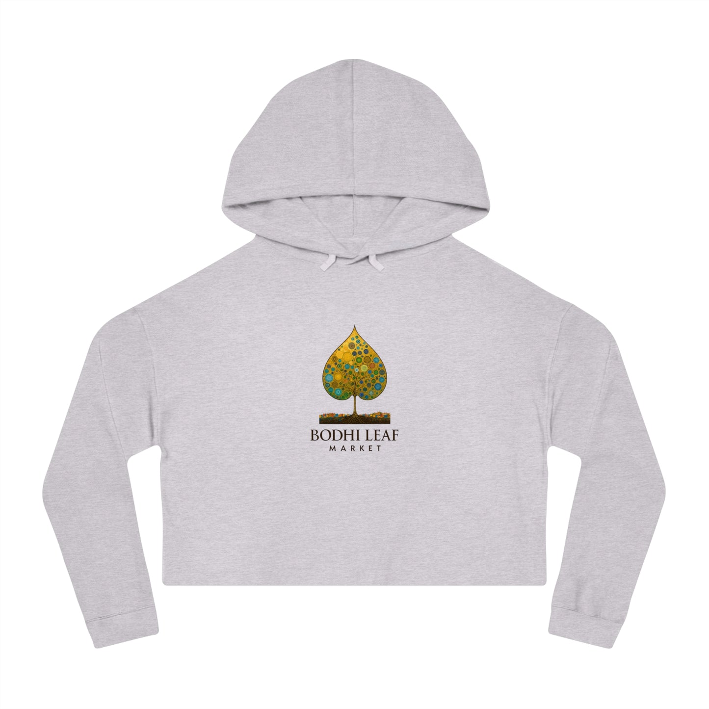 Bodhi Leaf Market Cropped Hoodie