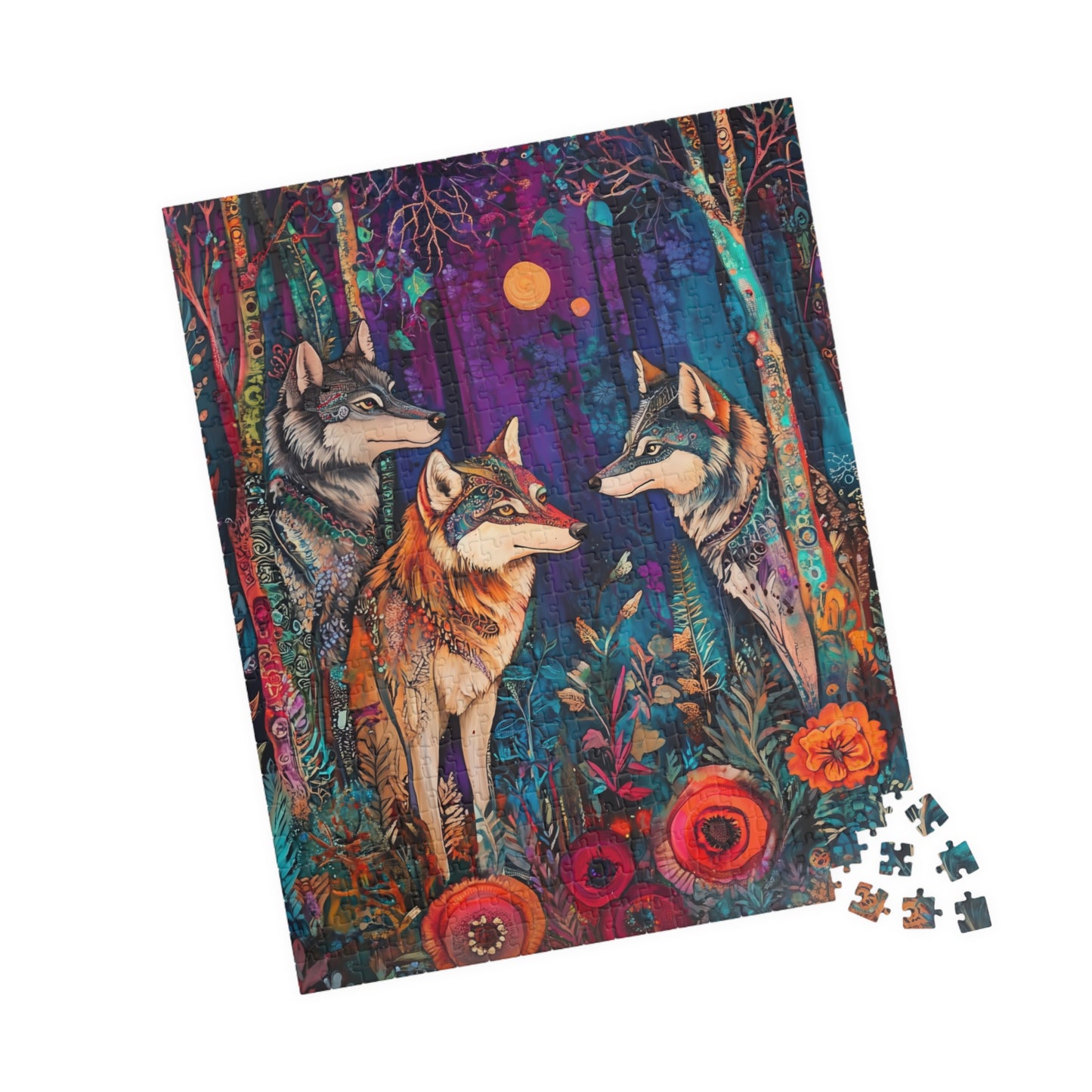 Mystical Wolves Forest Puzzle