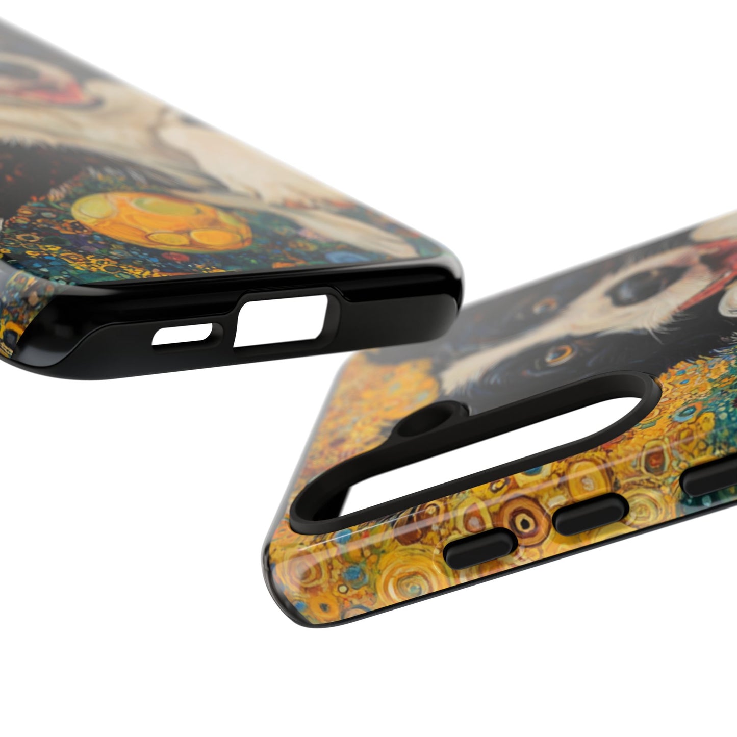 Border Collie Phone Case, Tough Cases, Pet Gifts, Customized Dog Accessories, Dog Mom Gift, Colorful Animal Artwork