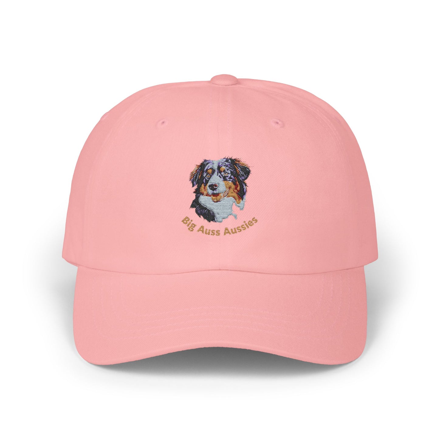 Big Auss Aussies Embroidered Custom Dog Dad Cap with Australian Shepherd Design