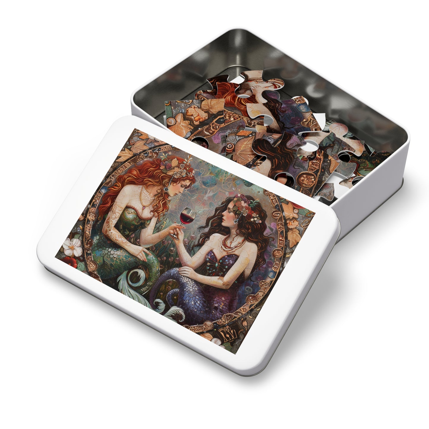 Mermaids in Paris jigsaw puzzle, Mermaid Jigsaw Puzzles