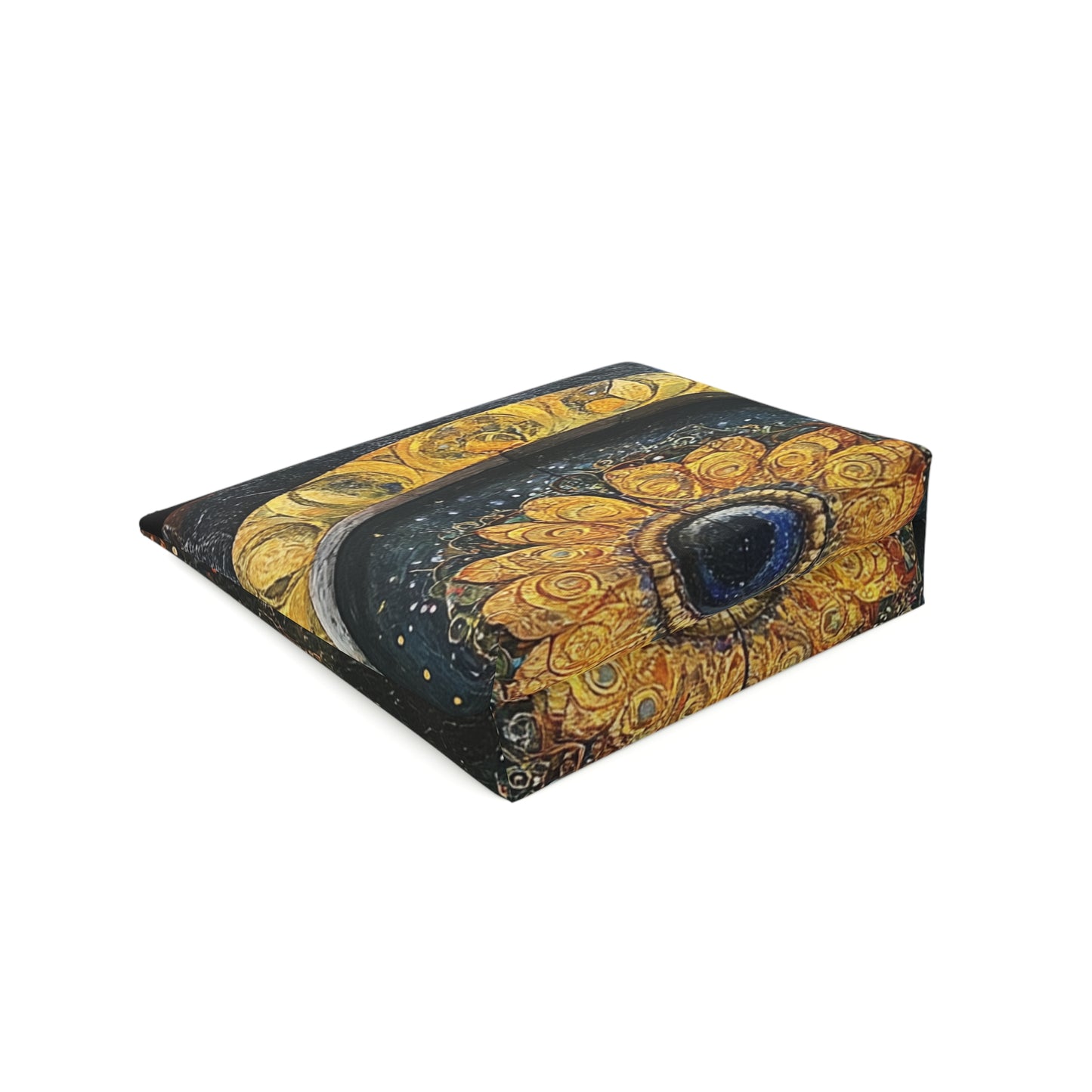Bohemian Cotton Cosmetic Bag | Spiritual Makeup Pouch | Travel Organizer | Festival Accessory | Earthy Floral Design