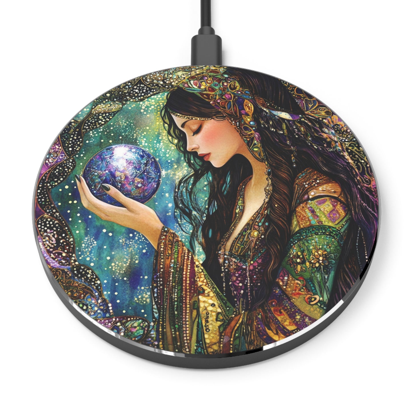 Fortune Teller Wireless Charge Bohemian Art Phone Charger