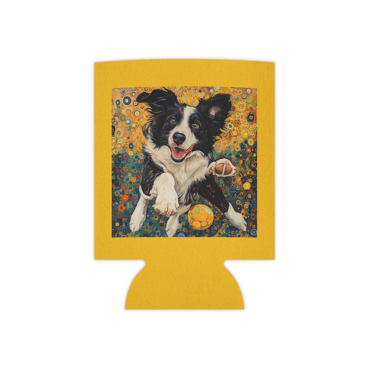 Border Collie Lover Can Cooler, Dog-Themed Beverage Holder, Gift for Pet Owners, Summer BBQ, Picnic Essentials, Animal Art Drink Sleeve