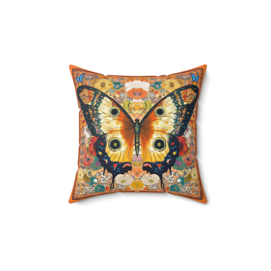 Faux Suede Butterfly Pillow | Colorful Home Decor, Gift for Nature Lovers, Cozy Throw Cushions, Vibrant Accent Pillows, Bohemian Style