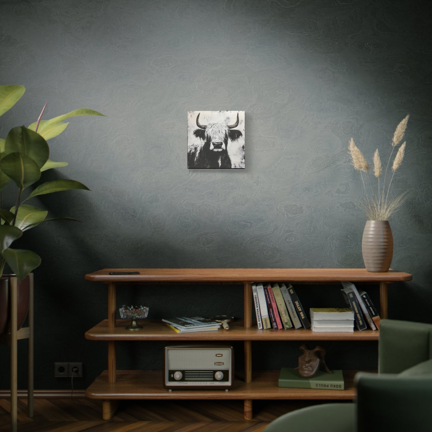 Black and White Highland Cow Wall Art Canvas, Farmhouse Decor, Black and White Animal Print, Modern Home Decoration, Gift for Cow Lovers, Country Style [...]