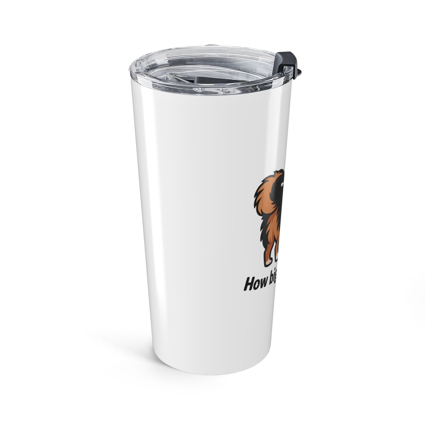 Big Auss Aussies  20oz Tumbler, Funny Travel Cup, Gift for Australian Shepherds, Custom Dog Mug, How Big is Your Auss