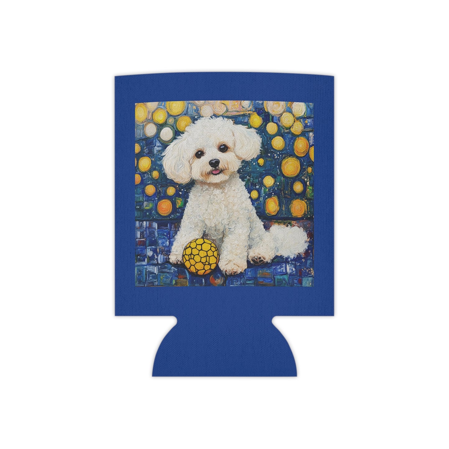 Bichon Frise Can Cooler with Colorful Design, Pet Lover Gift, Party Essential, Summer Accessory, Dog-Themed Beverage Holder