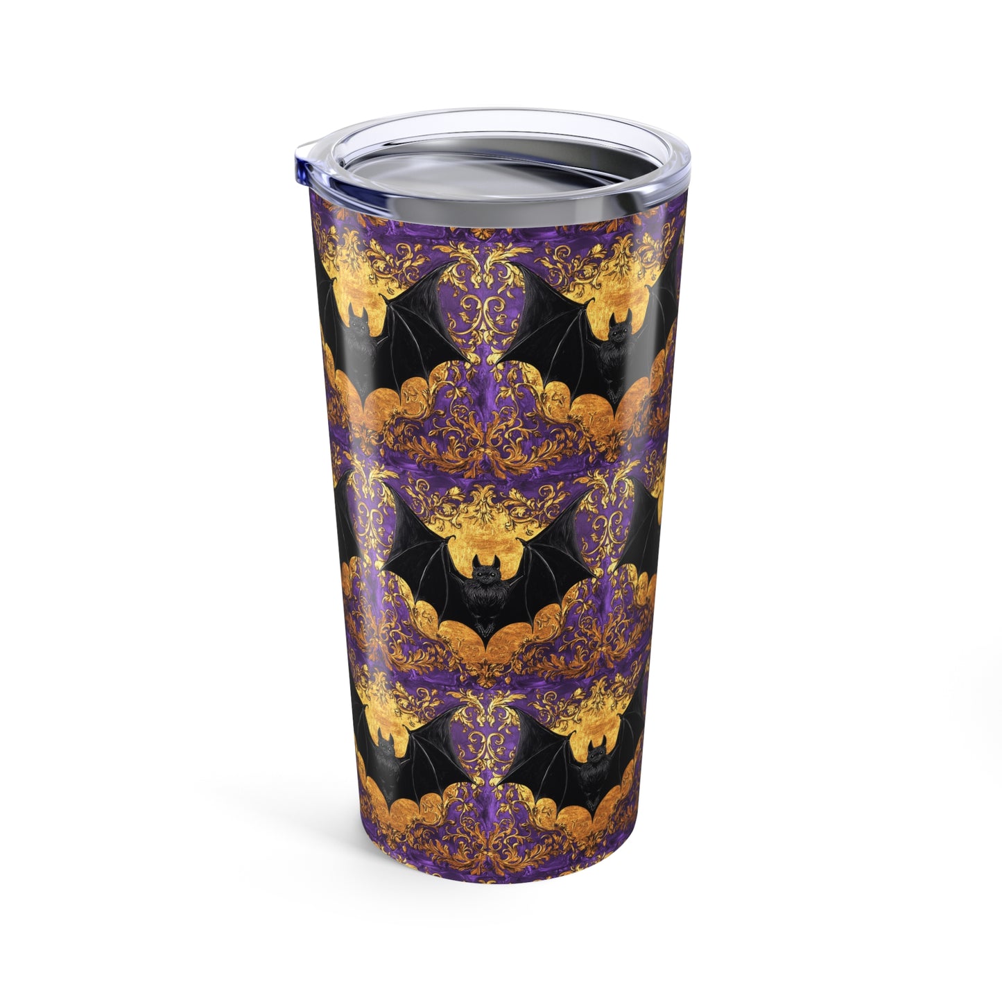Baroque Bat Halloween Tumbler, 20oz Halloween Drinkware, Spooky Travel Mug, Fall Decoration, Gothic Gift