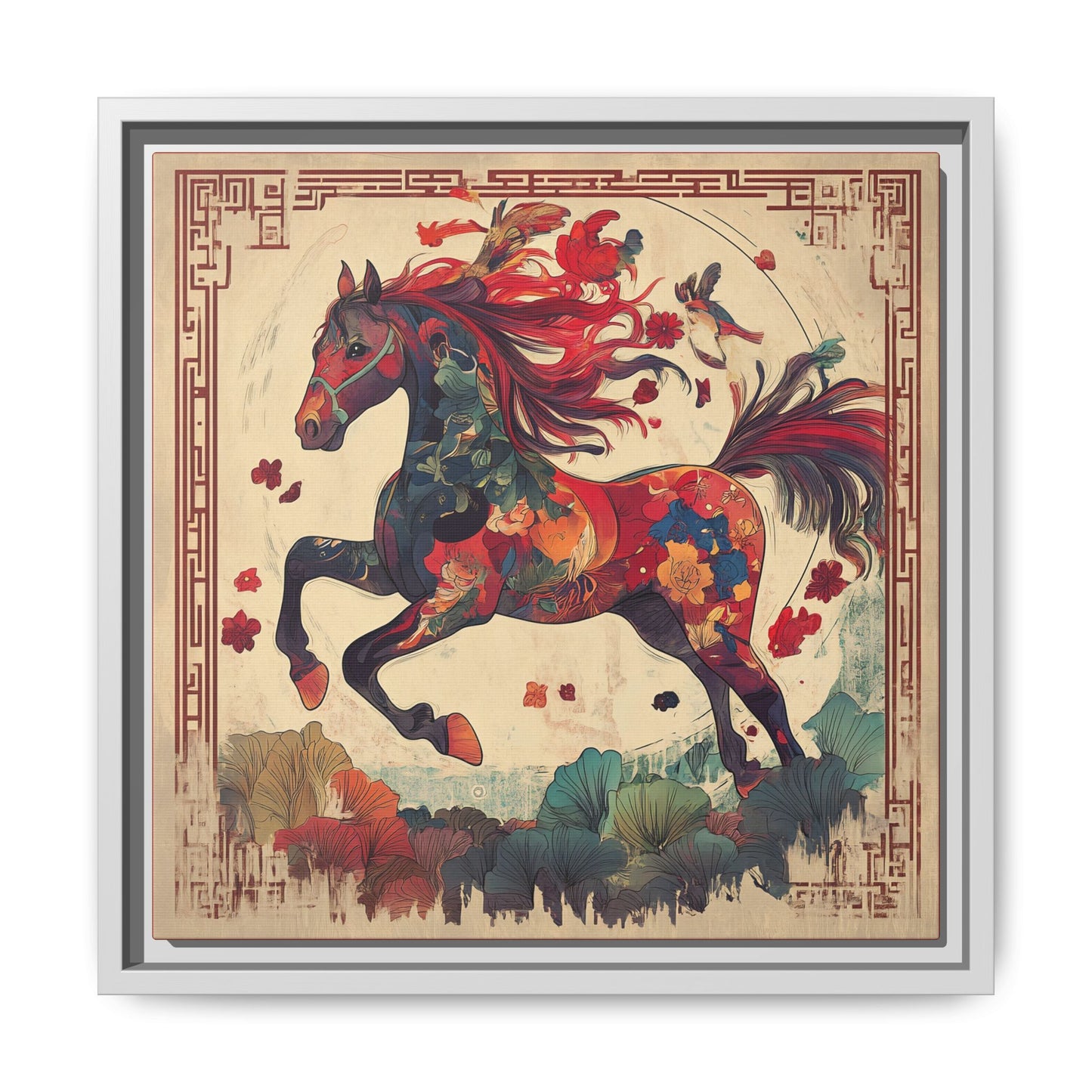 Year of the Horse Artwork Canvas Framed