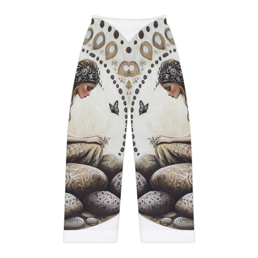 Stone Fairy Women's Pajama Pants, Relaxing Loungewear for Comfort, Gift for Her, Cozy Sleepwear, Nature-Inspired Style