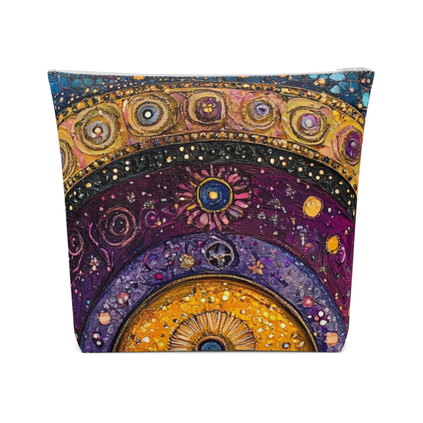 Fairy Door Artistic Cotton Cosmetic Bag, Makeup Organizer, Travel Pouch, Gift for Her, Boho Style Accessories