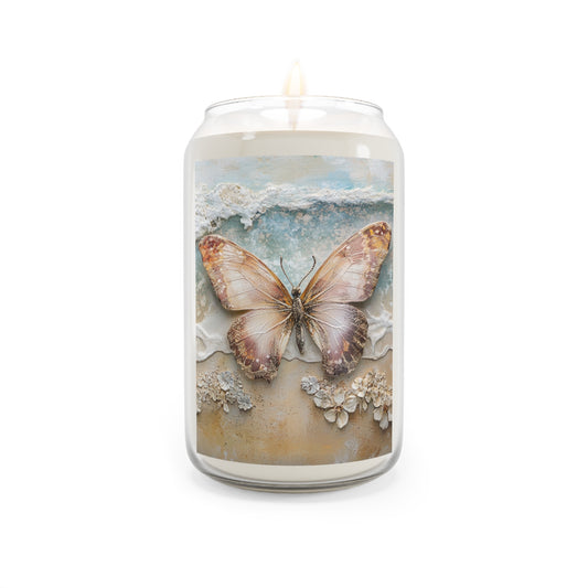 Butterfly Ocean Breeze Candle | Aromatherapy Gift, Home Decor, Relaxation, Spa Essential, Beach Lover Present
