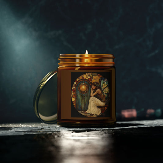 Fairy Door Aromatherapy Candles: Coconut Apricot Wax, Hand-Poured, Natural Fragrance, Home Decor, Eco-Friendly Gifts, Relaxation